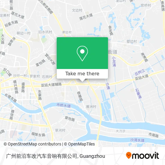 广州前沿车改汽车音响有限公司 map