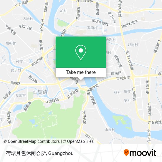 荷塘月色休闲会所 map