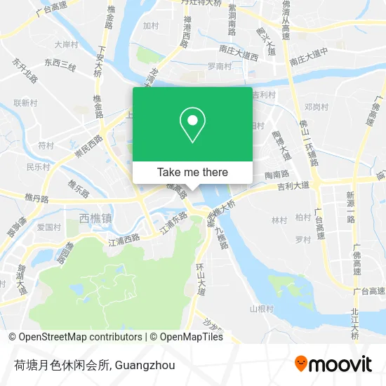 荷塘月色休闲会所 map