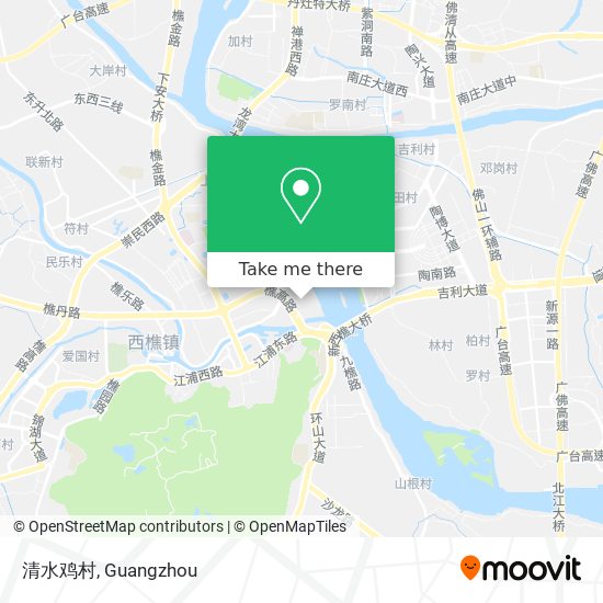 清水鸡村 map