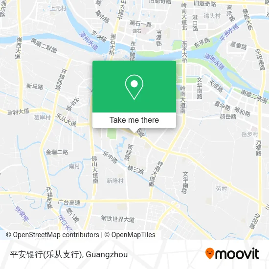 平安银行(乐从支行) map