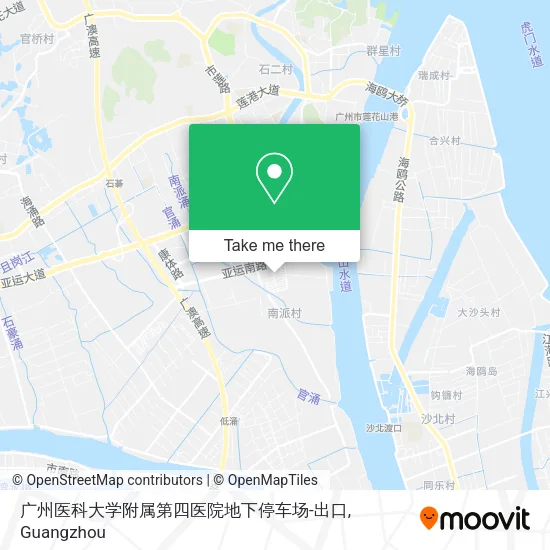 广州医科大学附属第四医院地下停车场-出口 map