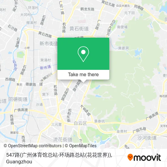 547路(广州体育馆总站-环场路总站(花花世界)) map
