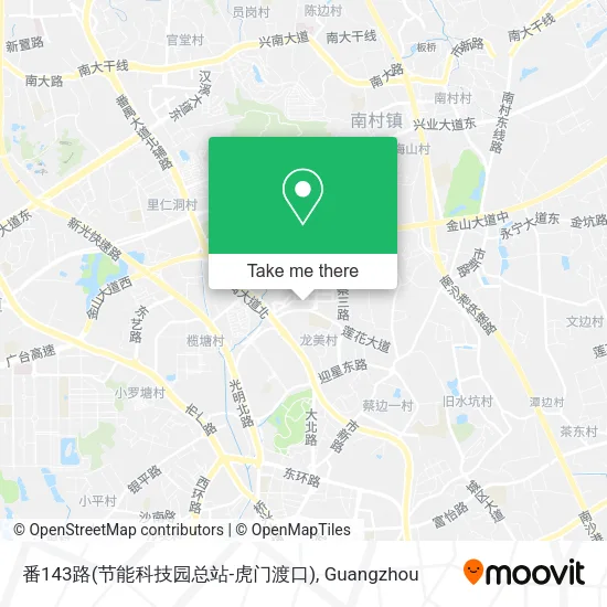 番143路(节能科技园总站-虎门渡口) map