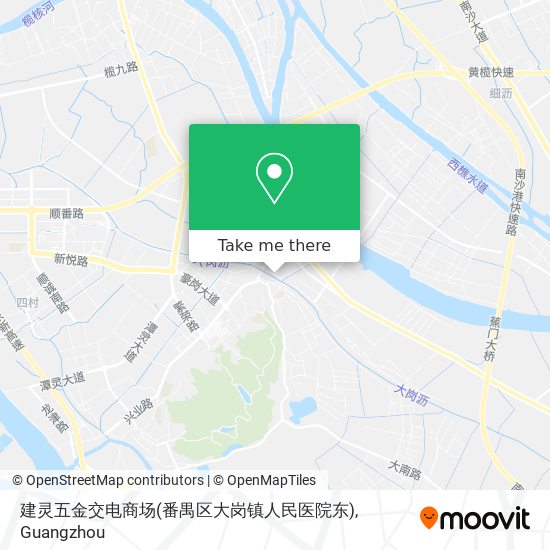 建灵五金交电商场(番禺区大岗镇人民医院东) map
