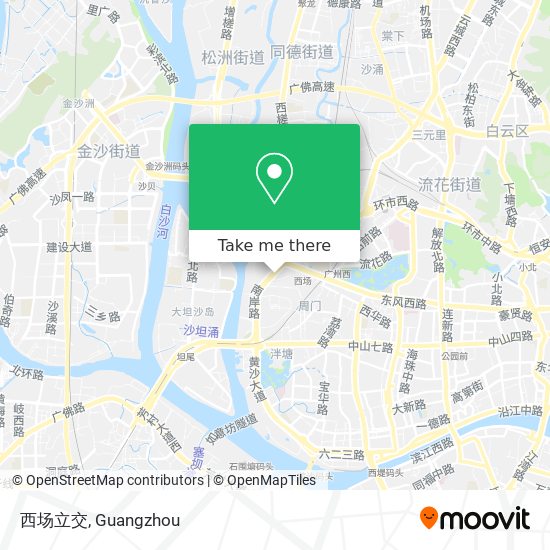 西场立交 map