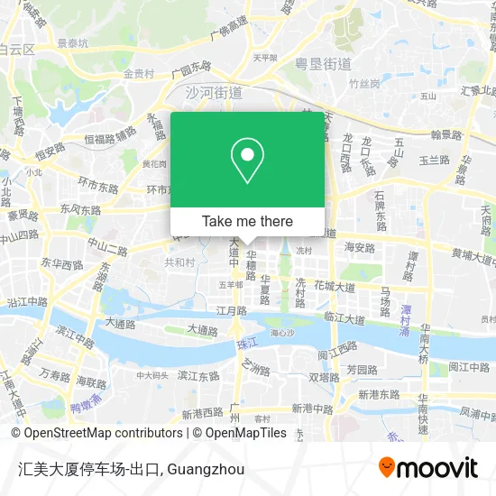 汇美大厦停车场-出口 map