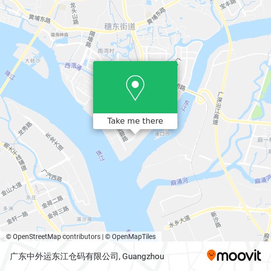 广东中外运东江仓码有限公司 map