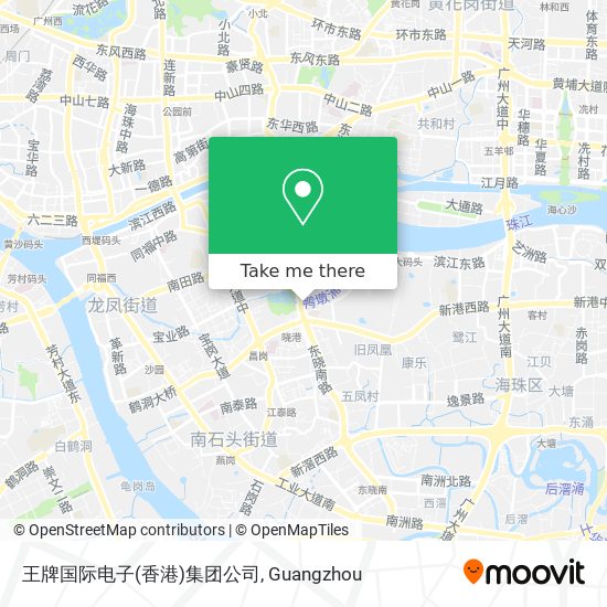 王牌国际电子(香港)集团公司 map