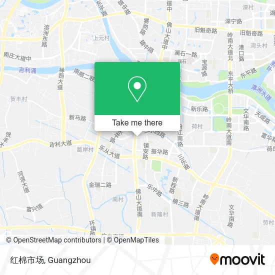 红棉市场 map