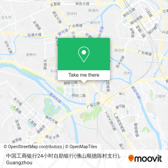 中国工商银行24小时自助银行(佛山顺德陈村支行) map
