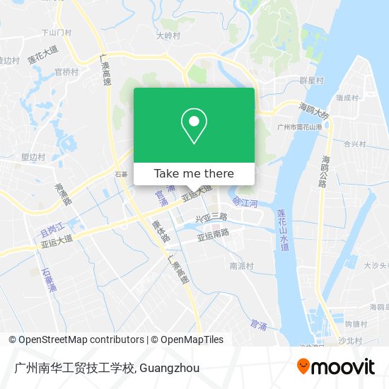 广州南华工贸技工学校 map