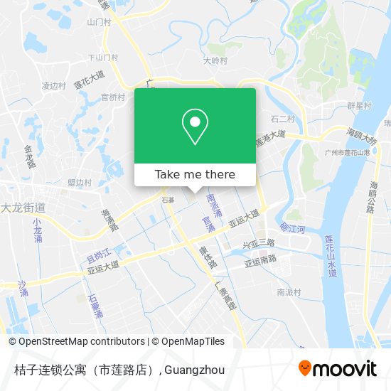 桔子连锁公寓（市莲路店） map
