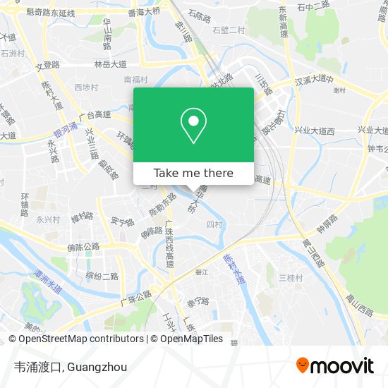 韦涌渡口 map