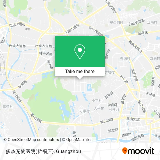 多杰宠物医院(祈福店) map
