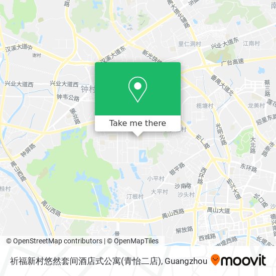 祈福新村悠然套间酒店式公寓(青怡二店) map