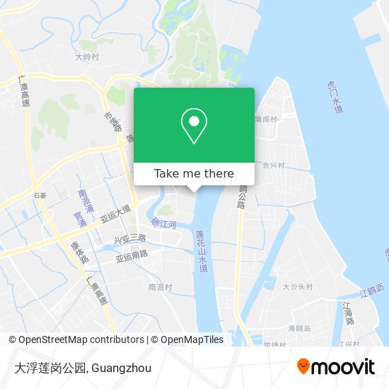 大浮莲岗公园 map