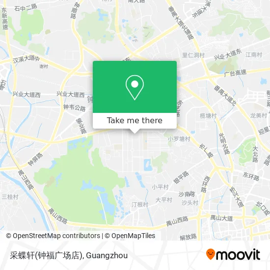 采蝶轩(钟福广场店) map