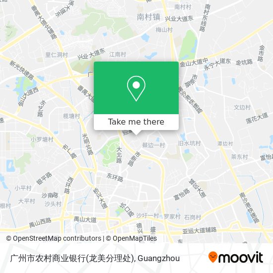 广州市农村商业银行(龙美分理处) map