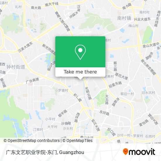 广东文艺职业学院-东门 map