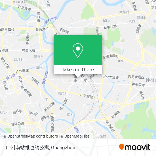 广州南站维也纳公寓 map