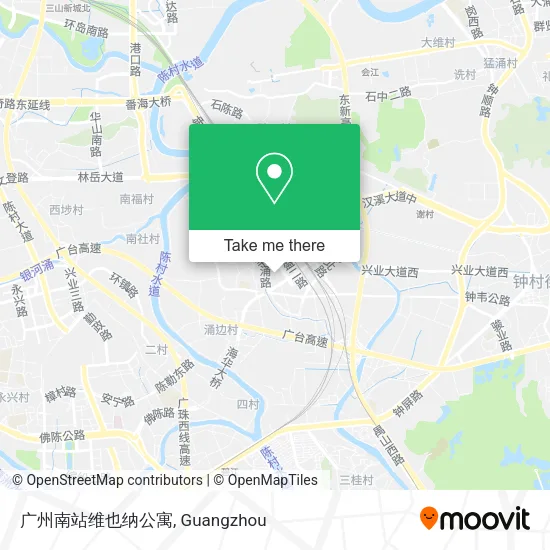 广州南站维也纳公寓 map