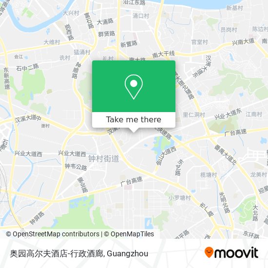 奥园高尔夫酒店-行政酒廊 map