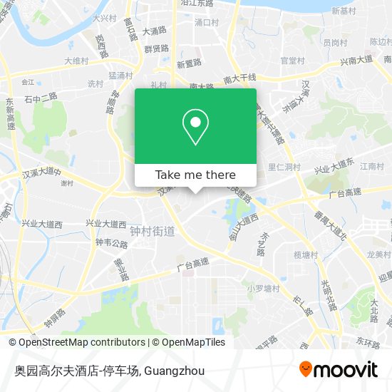 奥园高尔夫酒店-停车场 map
