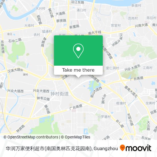 华润万家便利超市(南国奥林匹克花园南) map