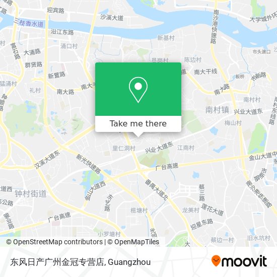 东风日产广州金冠专营店 map