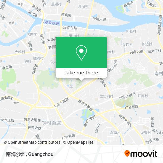 南海沙滩 map