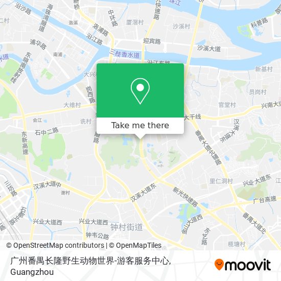 广州番禺长隆野生动物世界-游客服务中心 map