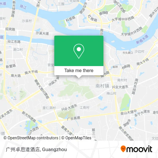 广州卓思道酒店 map