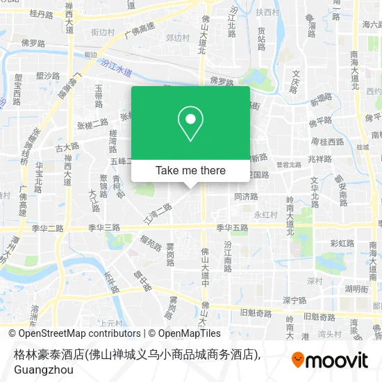 格林豪泰酒店(佛山禅城义乌小商品城商务酒店) map