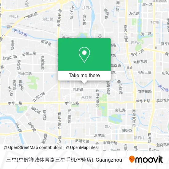 三星(星辉禅城体育路三星手机体验店) map