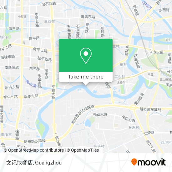 文记快餐店 map
