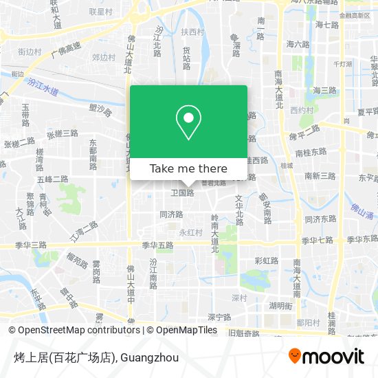 烤上居(百花广场店) map