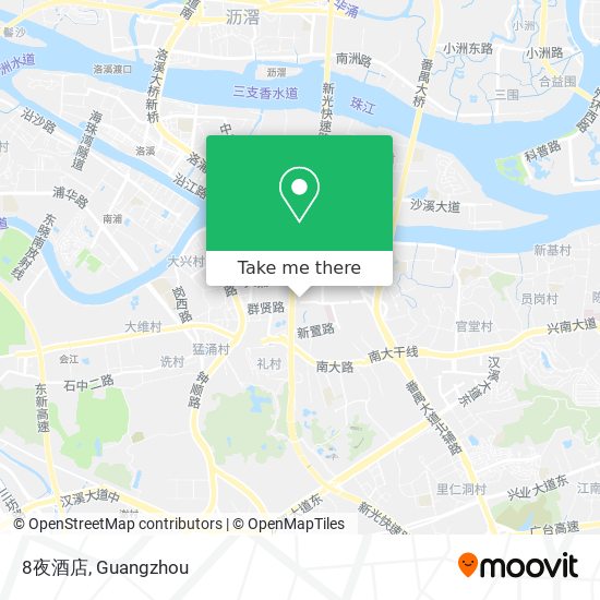 8夜酒店 map