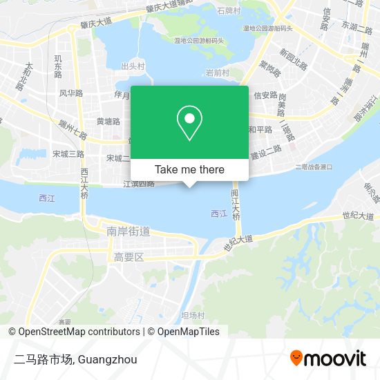 二马路市场 map