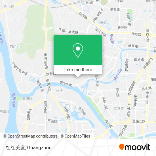 红红美发 map