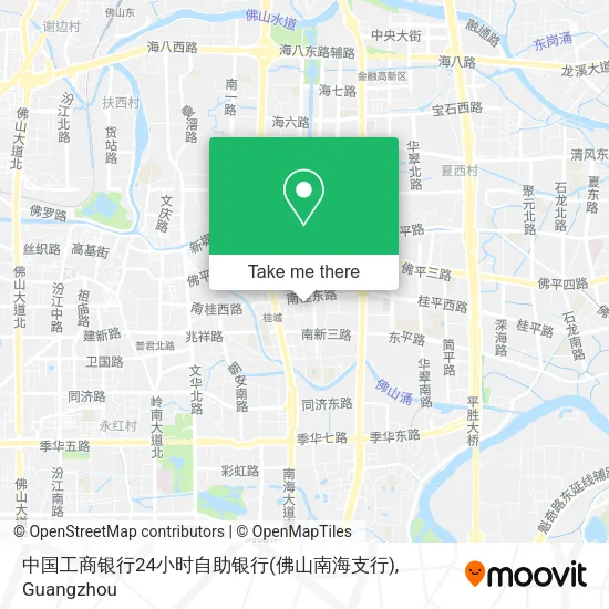 中国工商银行24小时自助银行(佛山南海支行) map