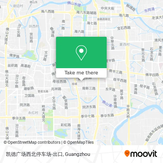 凯德广场西北停车场-出口 map