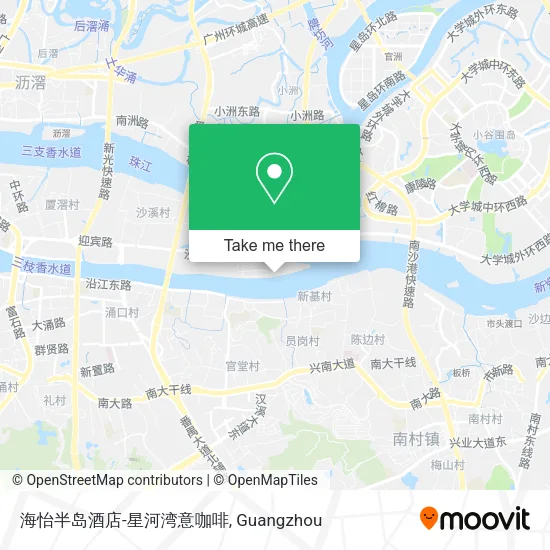 海怡半岛酒店-星河湾意咖啡 map