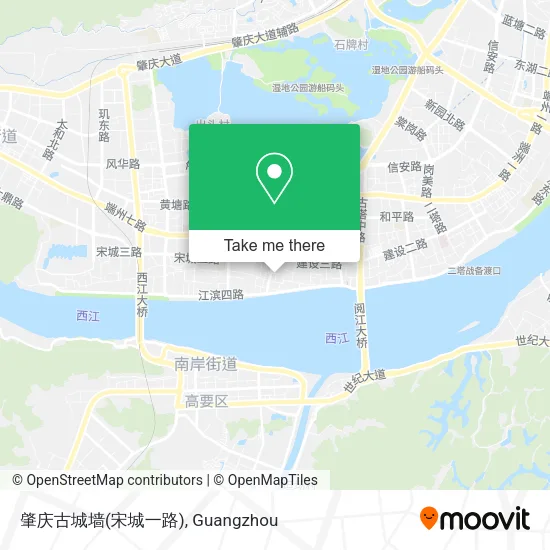 肇庆古城墙(宋城一路) map