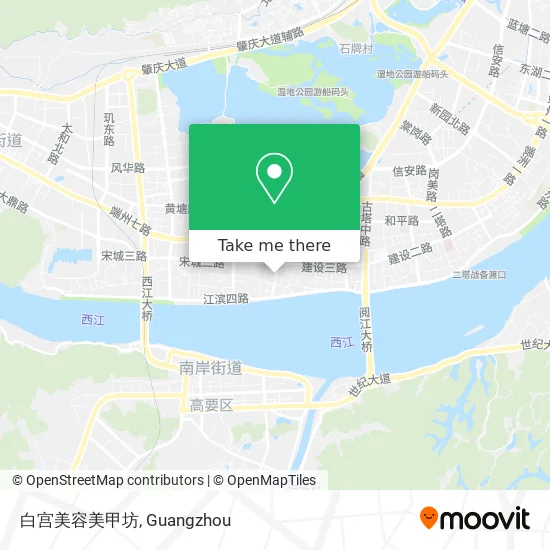 白宫美容美甲坊 map