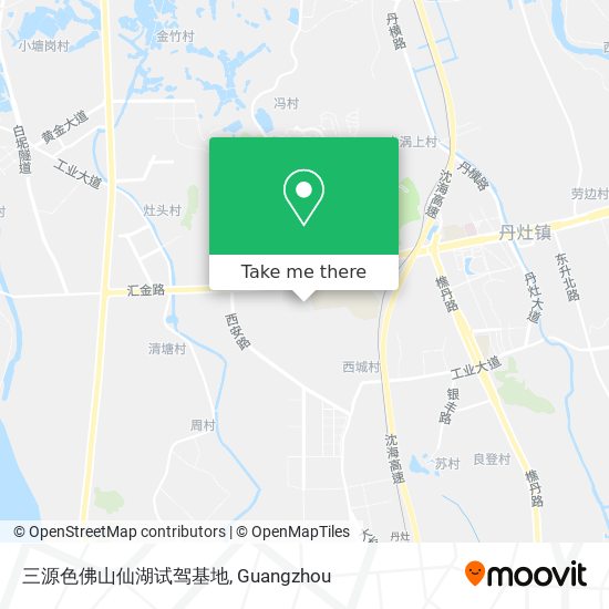 三源色佛山仙湖试驾基地 map