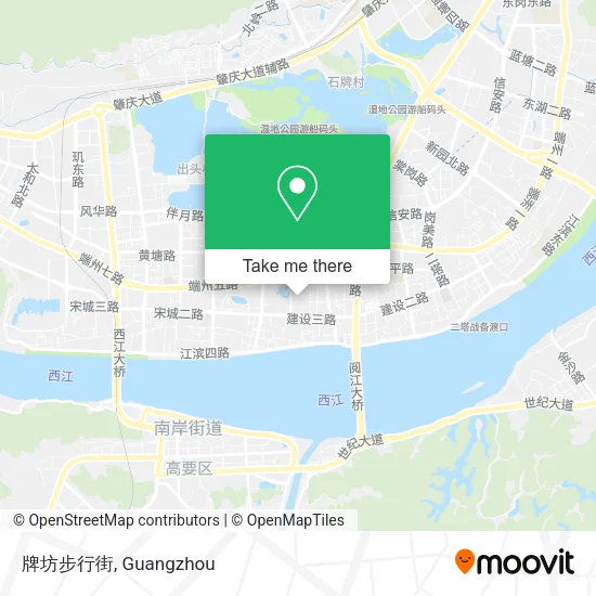 牌坊步行街 map