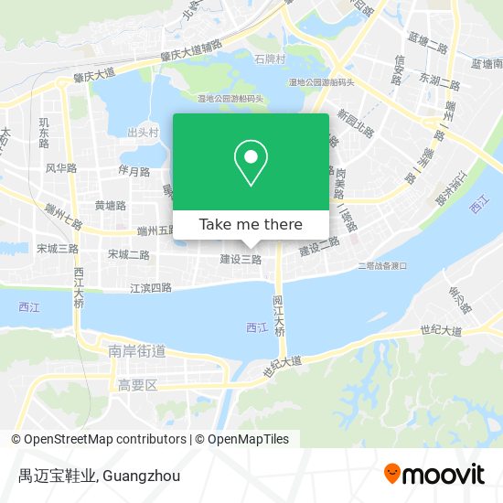 禺迈宝鞋业 map