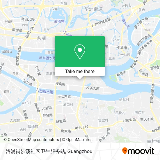 洛浦街沙溪社区卫生服务站 map