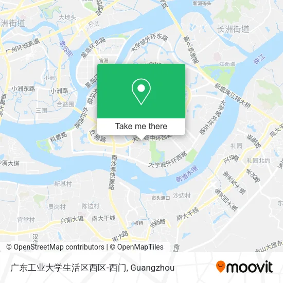 广东工业大学生活区西区-西门 map
